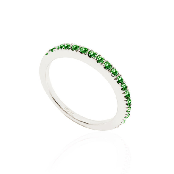 Stackable Emerald Ring DAFNE BAND - Rings