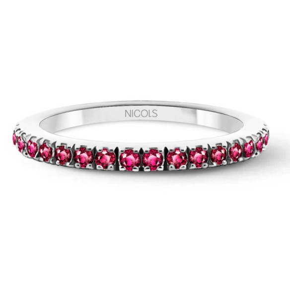 Anillo Rubí Dafne Band - Anillos de Rubí