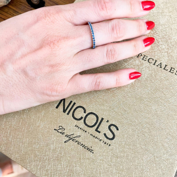 Ruby Stackable Ring DAFNE BAND - Sapphire rings