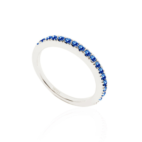 Anillo Zafiro Dafne Band - Anillos de Zafiro