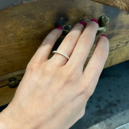 Anillo Diamantes Dafne Band - Brilhante 2