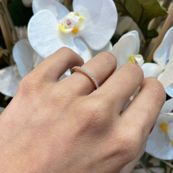 Anillo Diamantes Dafne Band - Talla Brillante