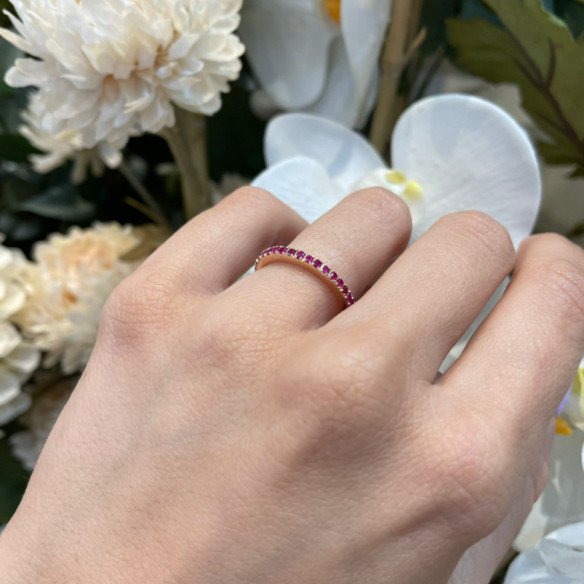 Anillo Rubí Dafne Band - Anillos de Rubí