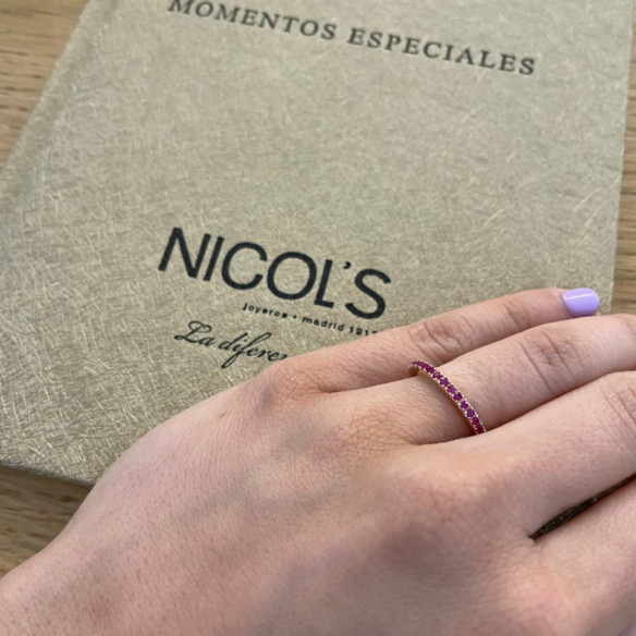 Anillo Rubí Dafne Band - Anillos de Rubí