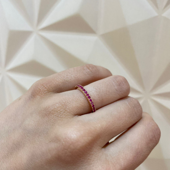 Anillo Rubí Dafne Band - Anéis de rubi