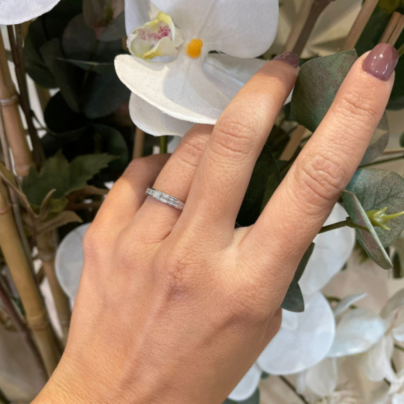 Anillo Alianza Abelia 0.50 - Talla Baguette