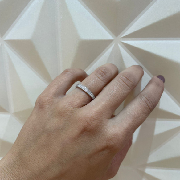 Anillo Alianza Abelia 0.50 - Talla Baguette