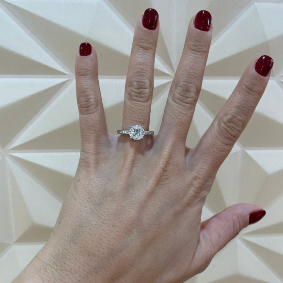Anillo Spring Love Oro Blanco 32810010015 - Anillos de Compromiso Rosetón