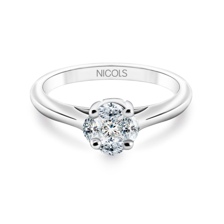 Olivia 0.35 Anello di diamante - ANELLI