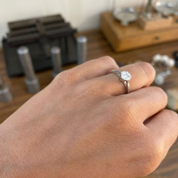 Anillo Diamantes Olivia 0.35 - ANILLOS