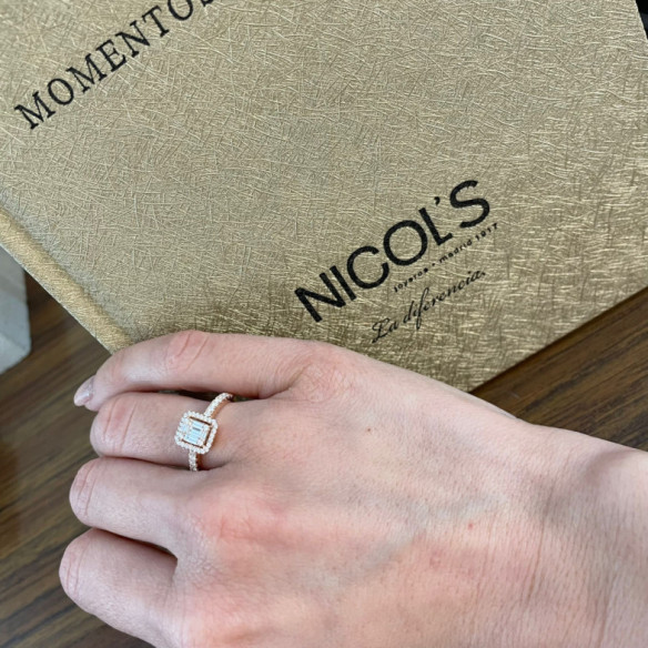 Anillo Diamantes Aniversario Wedding Band - Génial
