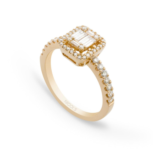 Fede nuziale anniversario anello di diamanti - Brillante