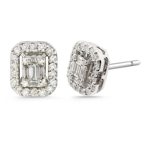 Diamant Ohrringe Dormilonas Square - Brautohrringe