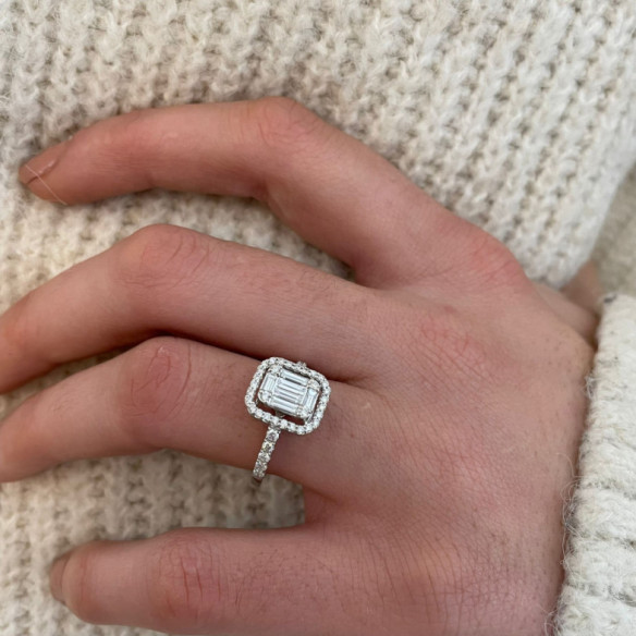 Anillo Diamantes Aniversario Wedding Band - aniversario