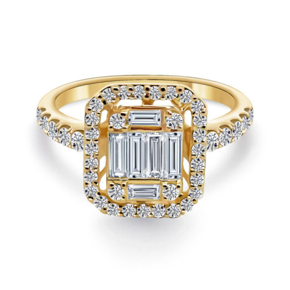 Anillo Diamantes Aniversario Wedding Band - diseños vintage