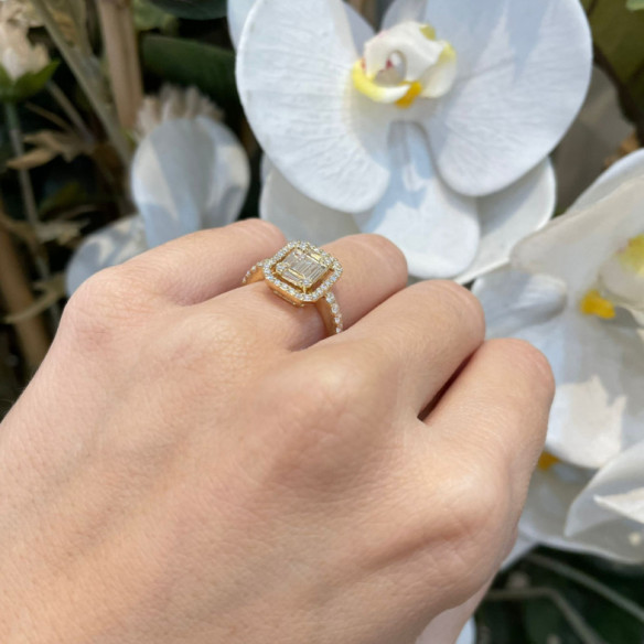 Anillo Diamantes Aniversario Wedding Band - diseños vintage