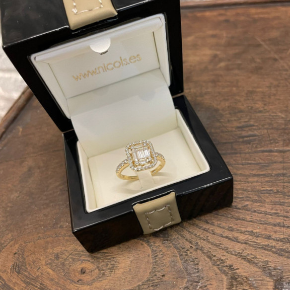 Anillo Diamantes Aniversario Wedding Band - vintage-Designs