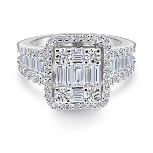 Anillo Diamantes Aniversario Wedding Band - ANILLOS