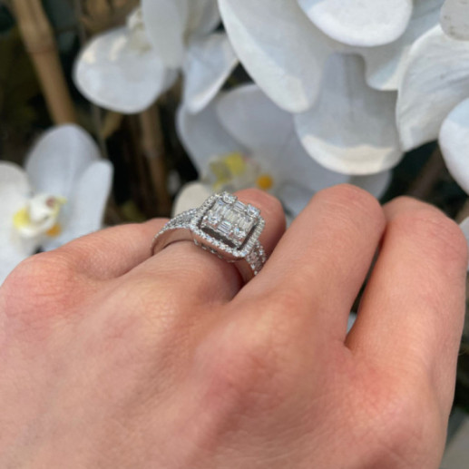 Anillo Diamantes Aniversario Wedding Band - ANILLOS 2