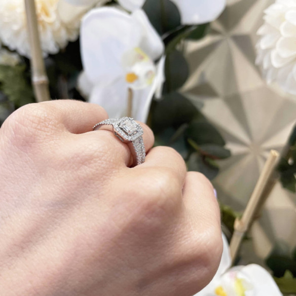 Anillo de Diamantes ANIVERSARIO WEDDING BAND - Carving baguette