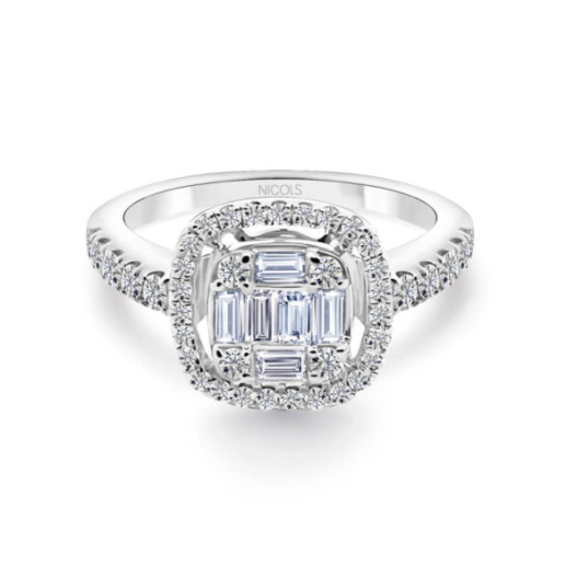 Anillo Compromiso Square - anniversaire