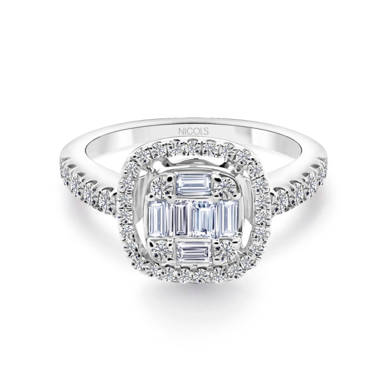 Anillo Compromiso Square - aniversario