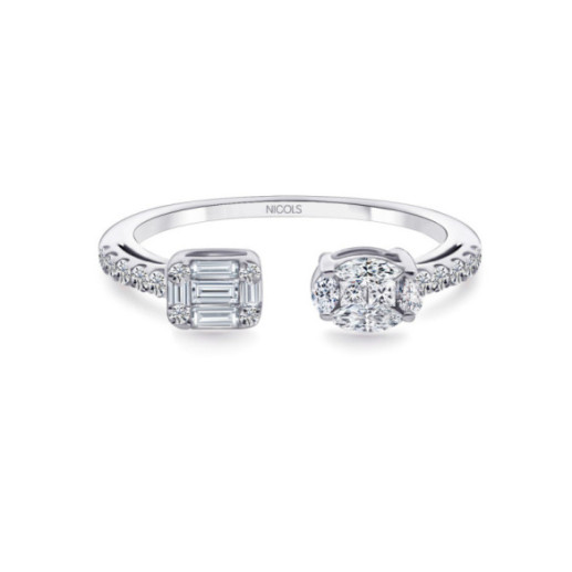 Ring Diamant Passion 0.50 - Schnitzen von Baguette