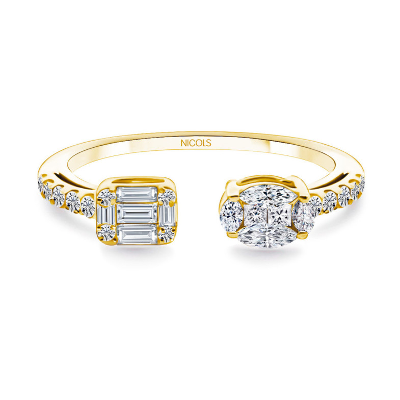 Anillo Diamantes Tú y Yo - diseños actuales