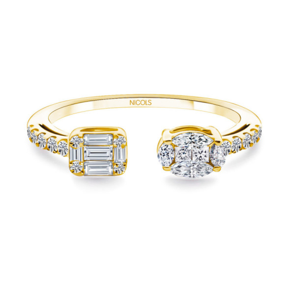 Anillo Diamantes Tú y Yo - diseños actuales