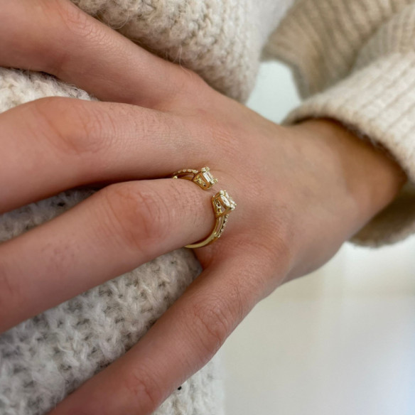 Diamond Ring TU ME - Yellow Gold Modern Rings