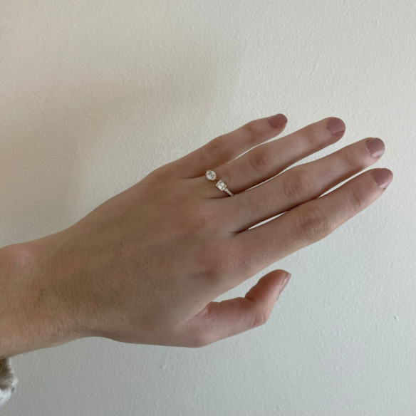 Anillo Diamantes Tú y Yo - diseños actuales