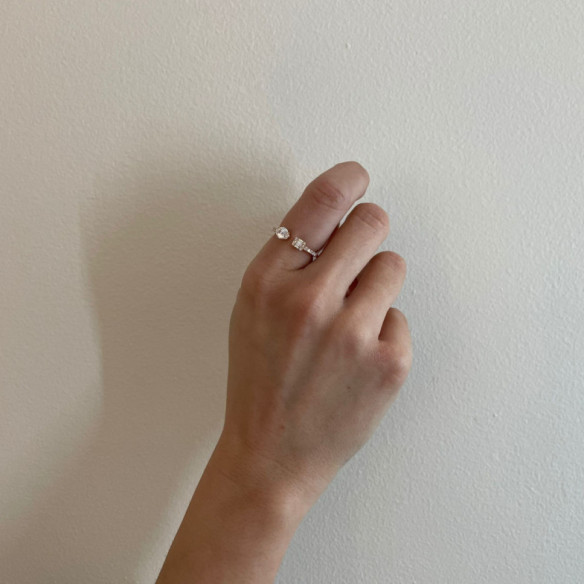 Anillo Diamantes Tu Yo - Anillos Oro Rosa