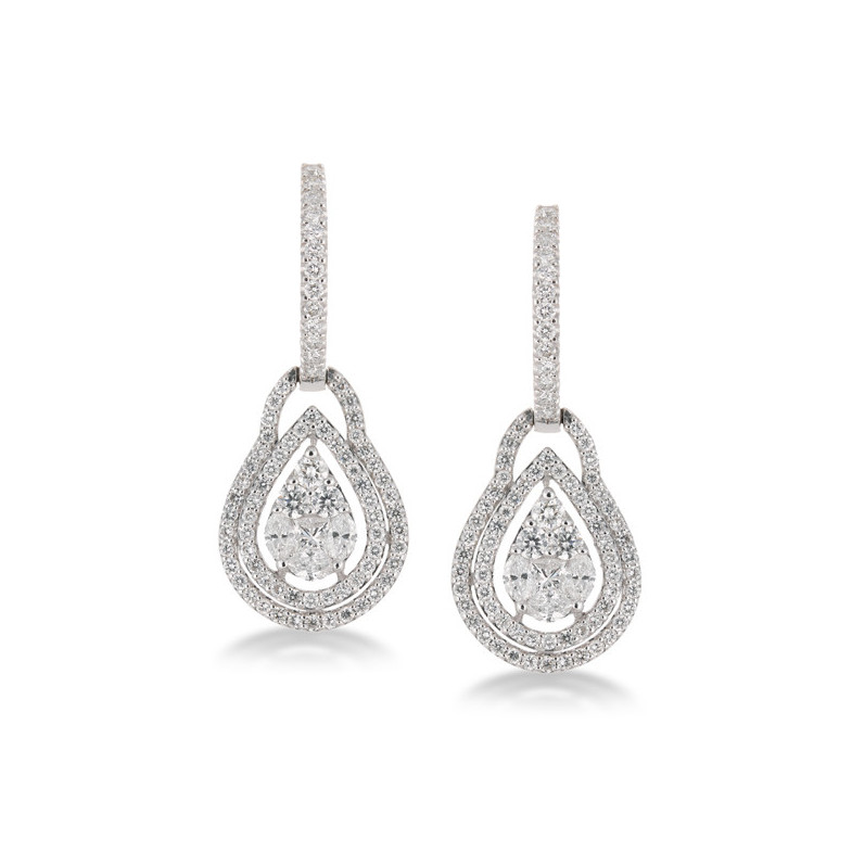 Pendientes Diamantes Anniversary Drop - Pendientes de Novia