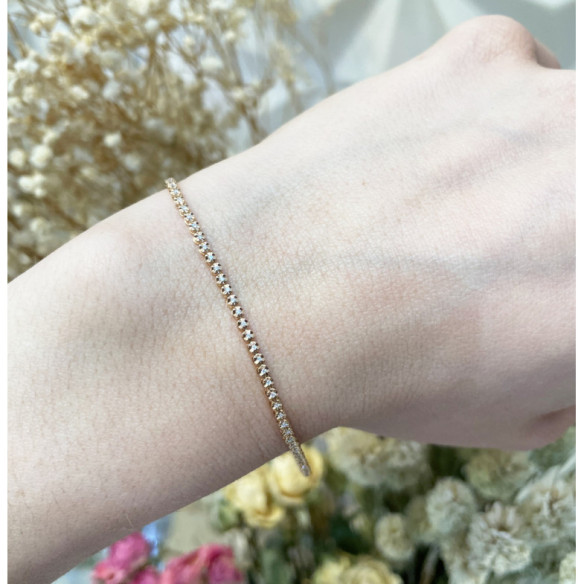 Braccialetto diamantato Riviere rotondo rotondo 0.30ct - Bracciali diamantati