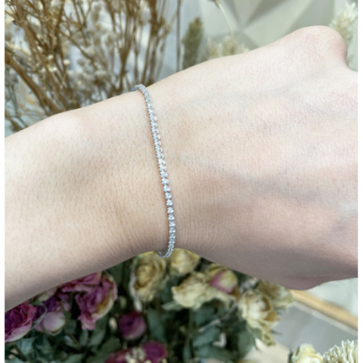 Pulsera Diamantes Riviere Redonda 0.60Ct - Bracelets de diamant
