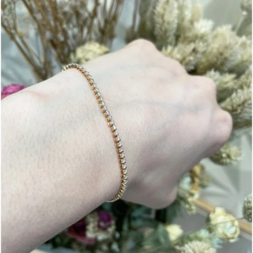 Pulsera Diamantes Riviere Redonda 0.60Ct - Pulseras de Diamantes 2