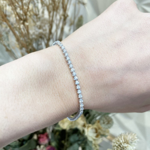 Pulsera Diamantes Riviere Redonda 2.10Ct - Pulseras de Diamantes