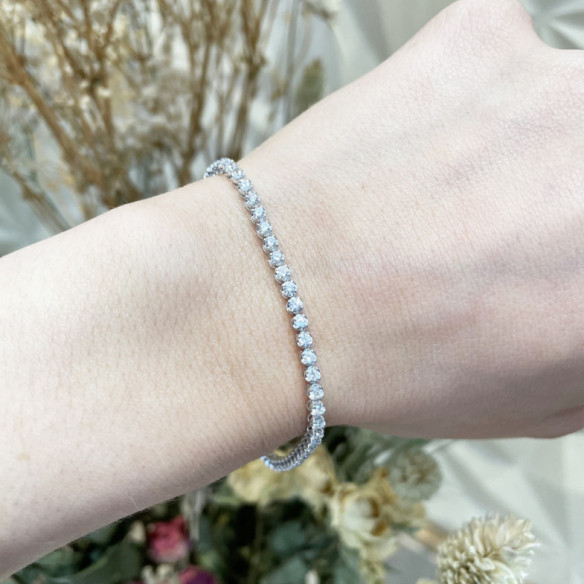 Pulsera Diamantes Riviere Redonda 2.10Ct - Pulseras de Diamantes