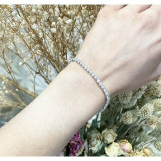 Pulsera Diamantes Riviere Redonda 3.00Ct - Diamant-Armbänder
