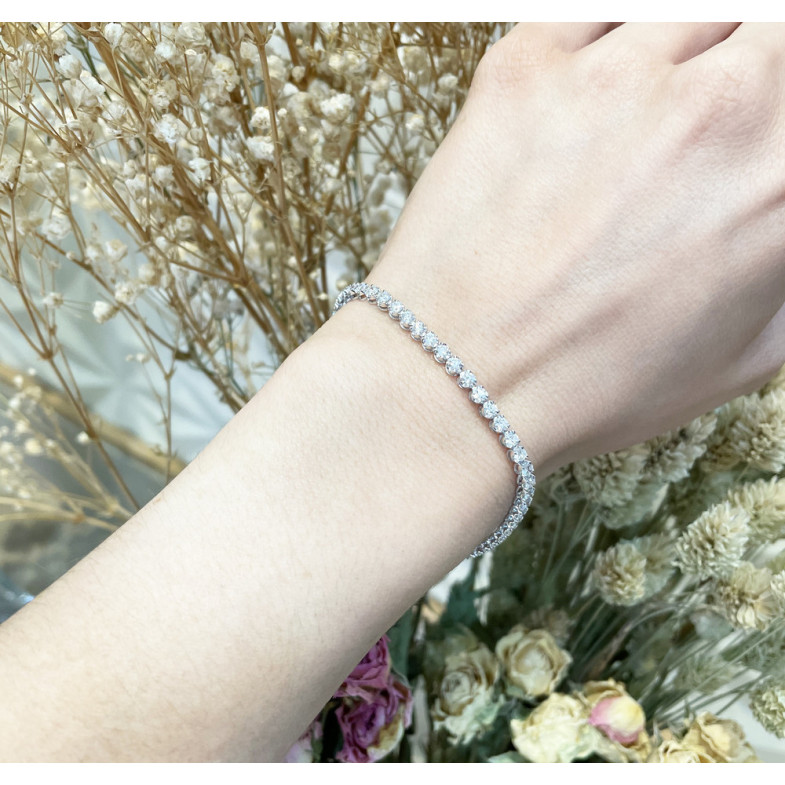 Pulsera Diamantes Riviere Redonda 3.00Ct - Bracelets de diamant
