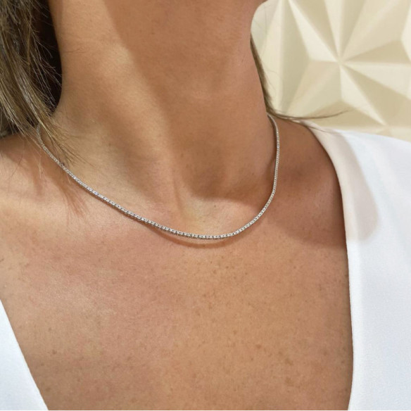 Collar Diamantes 1.80ct Riviere 43cm Jackie - Collares Riviére Diamantes