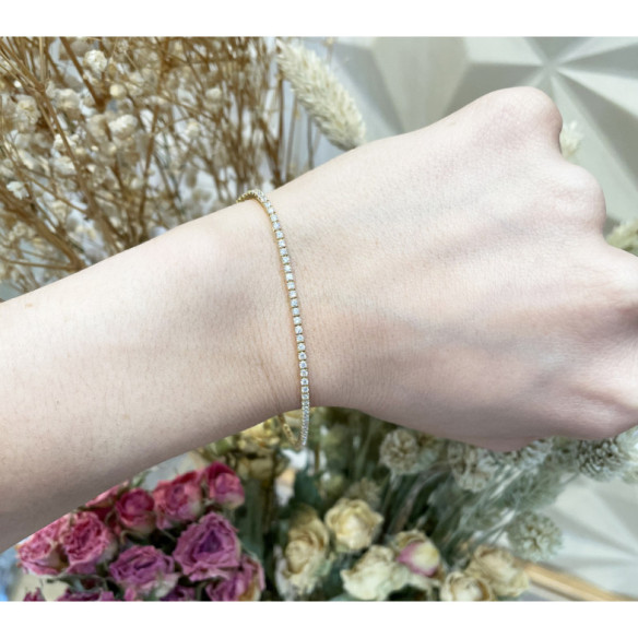Pulsera Diamantes Riviere Garras 1.50Ct - Pulseiras de diamante