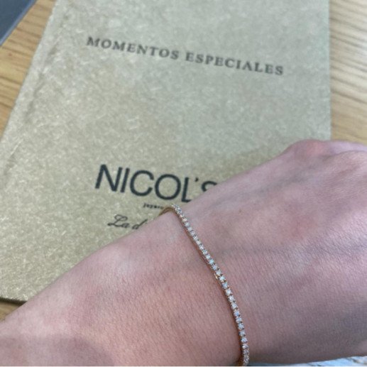 Bracciale Diamante Riviere artigli 1.50ct - Bracciali diamantati 2