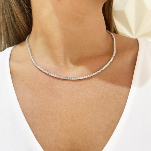 Riviere Diamonds 9ct Riviere 43cm Jackie - Necklaces