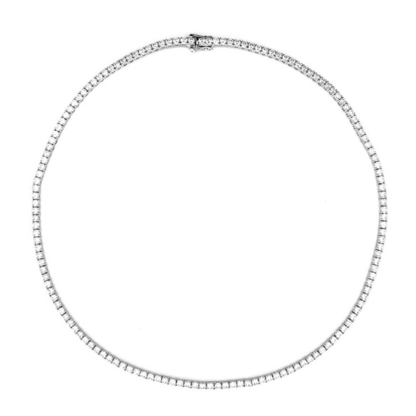 Collar Diamantes 12ct Riviere 43cm Jackie - Alta Joyería
