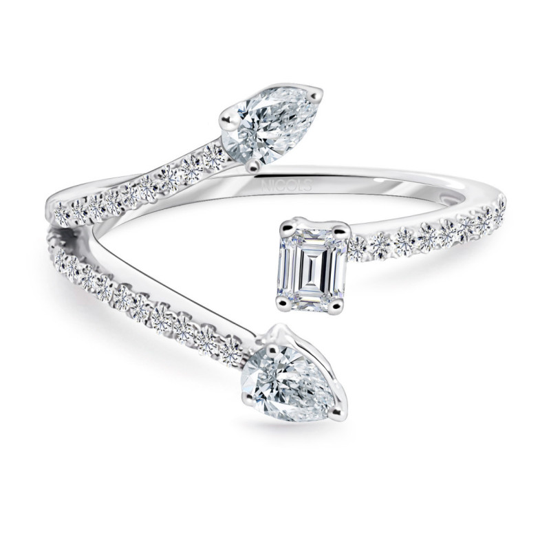 Jasmine Open Diamond Ring - Talla Pera