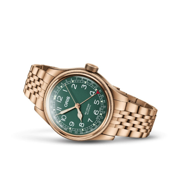 Oris Data del puntatore in bronzo grande corona - Oris Grande corona