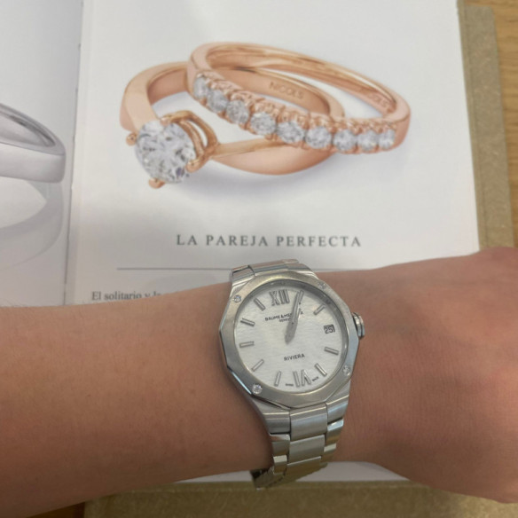 Baume Mercier Riviera 33Mm Cuarzo - Baumer & Mercier