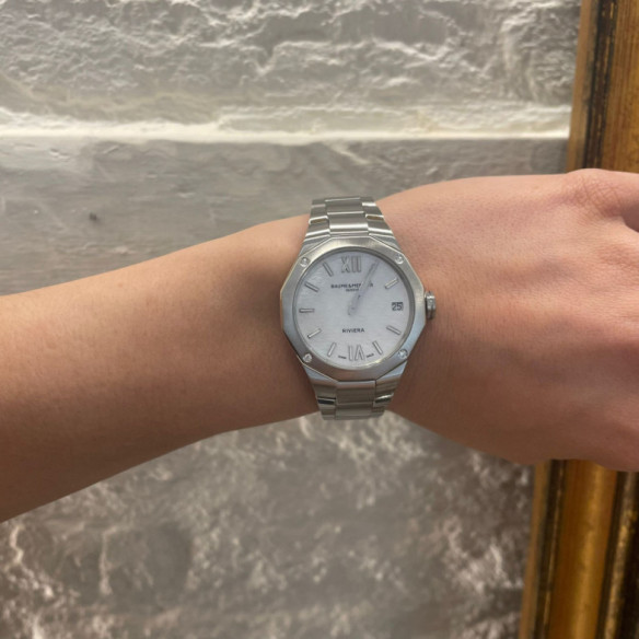 Baume Mercier Riviera 33Mm Cuarzo - Baumer & Mercier