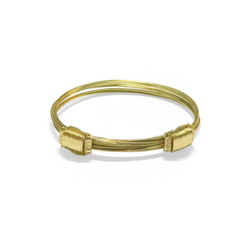 Pulsera Oro Amarillo Nudo Corredera 8 Hilos - BRACELETS